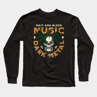 dark skull and snake v4 Long Sleeve T-Shirt